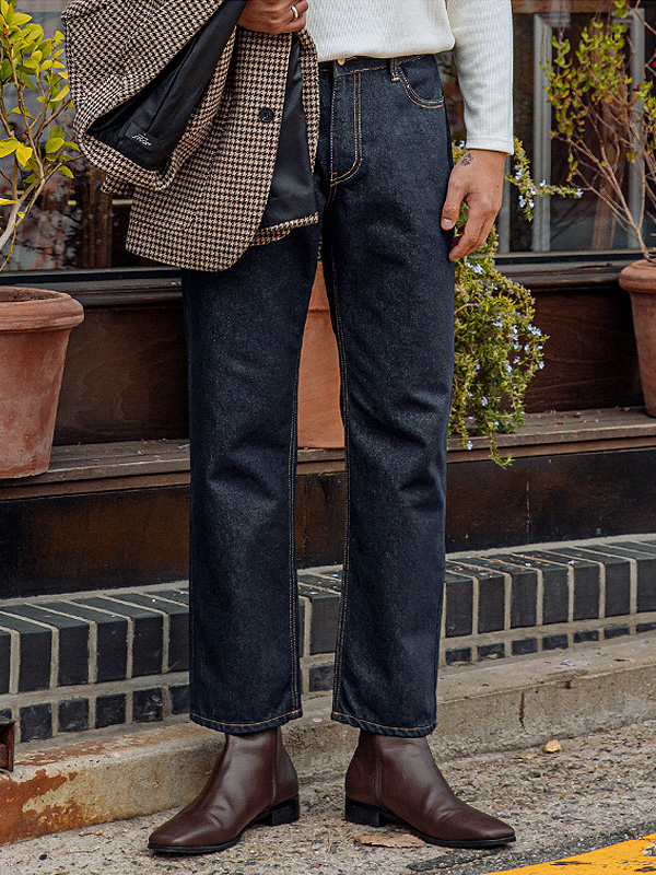 (L-3XL)<BR>샤킨 デニムパンツ 9128