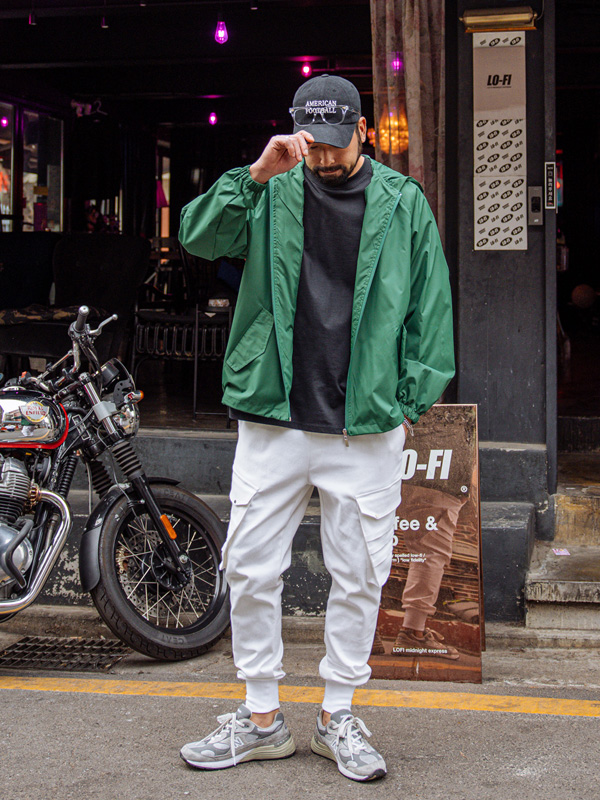 (L-4XL)<br>컨딜리 フードジップアップ