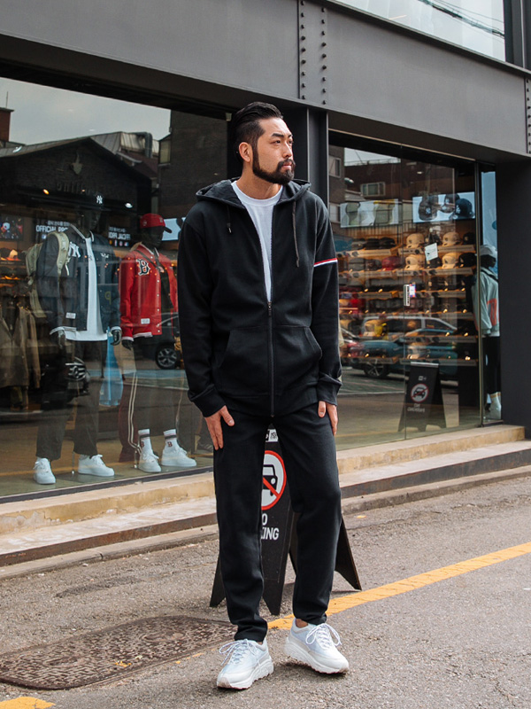 (2XL-3XL)<BR>잡아준다면 フードジップアップ