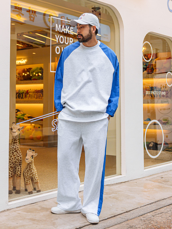 (L-6XL)<BR>오이바 配色 広範囲 バンディングパンツ