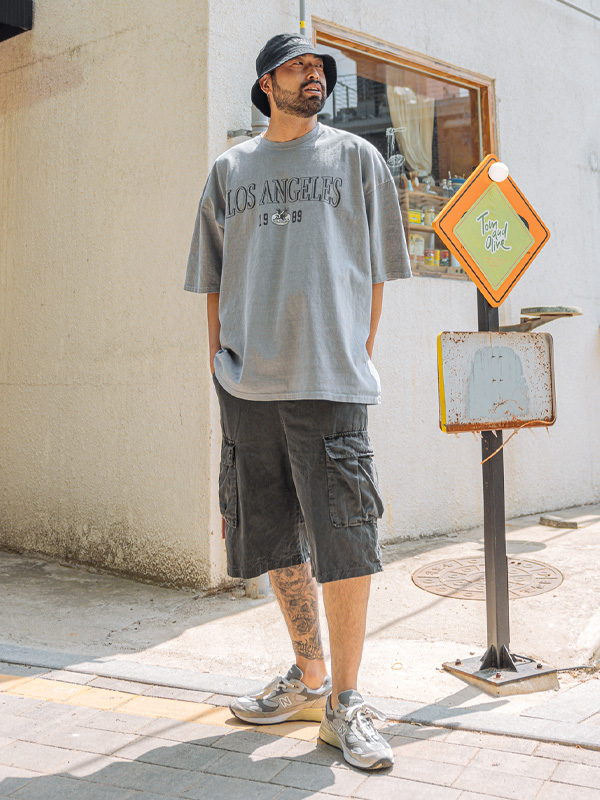 (L-5XL)<BR>클리치 カーグ バンディング半ズボン