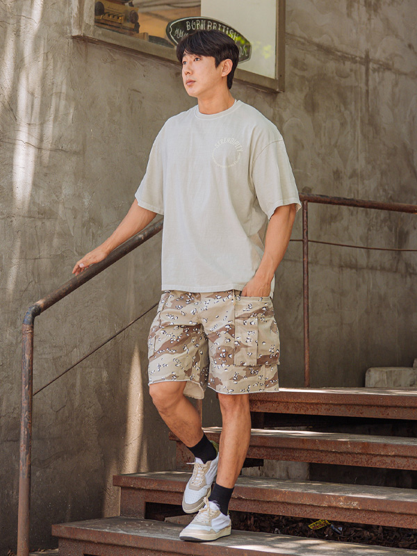 (L-4XL)<BR>루니틱 カーグ ハーフパン 6010