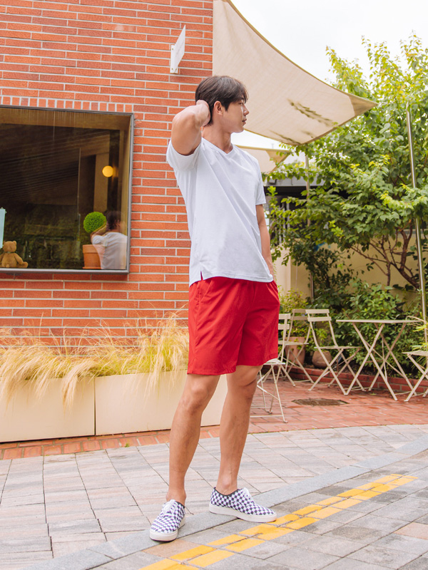 (M-6XL)<br>오먼드 半そでティー <br><font color="#098a09"><B>長さを選択 (基本的な,ロング+6cm)</B></font>