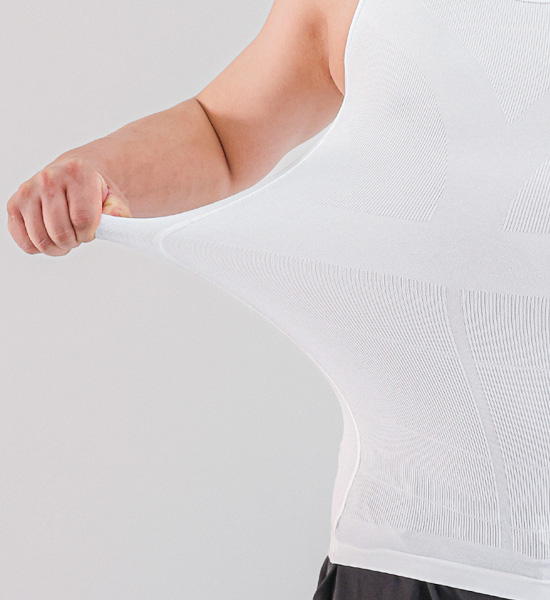 (M-6XL)<br>미클리 機能性 補正袖なしシャツ