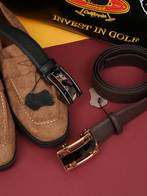 (最大48インチまで装着可能)<BR>토게피 カーフスキン 自動ベルト(4371센터프레임)