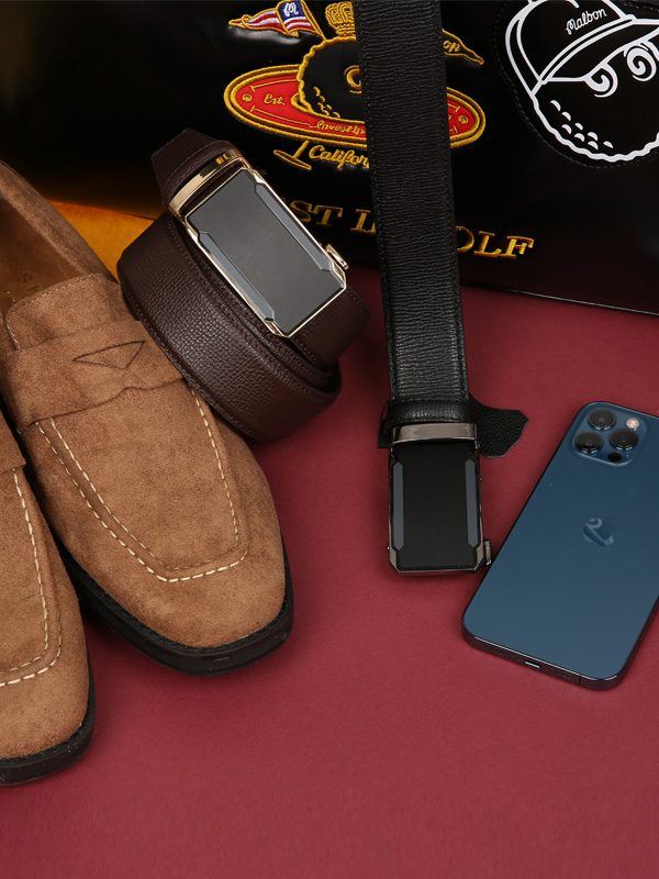 (最大48インチまで装着可能)<BR>치누크 カーフスキン 自動ベルト(4383플라스틱사각)