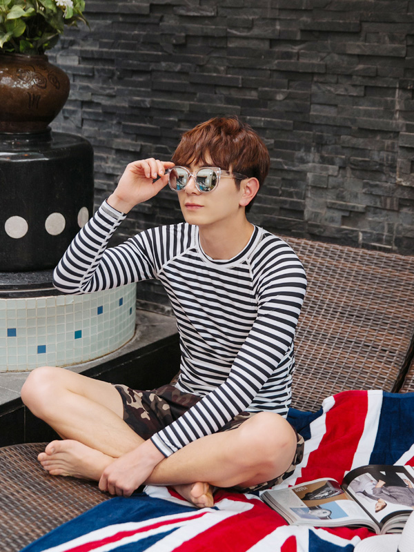 <br><font color="#fd0303">[365SALE]</font><br><font color="#2046a7">★교환/반품불가★</font><br>OKK_MH:시니컬 ストライプ 軽警備員