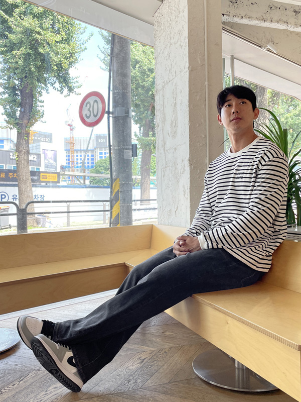 (XL-4XL)<br>마구디 パッチ長袖Tシャツ