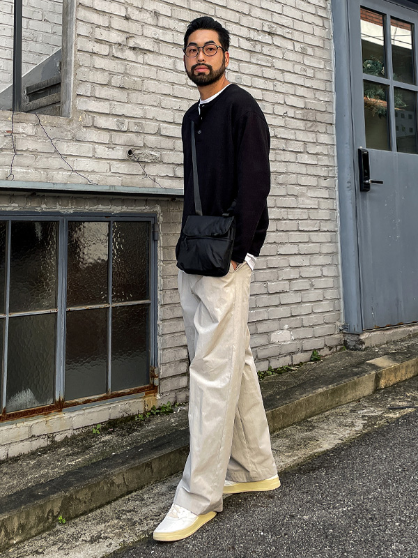 (XL-4XL)<br>킨더크 ヘンリーネック ニット