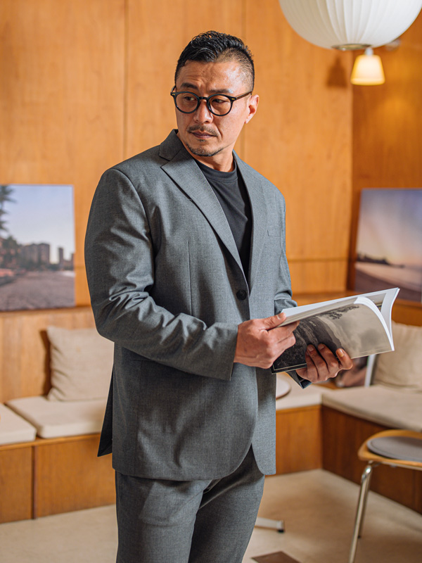 (M~6XL)<BR>월드 정장자켓+꺼진 불꽃 フォーマルパンツ