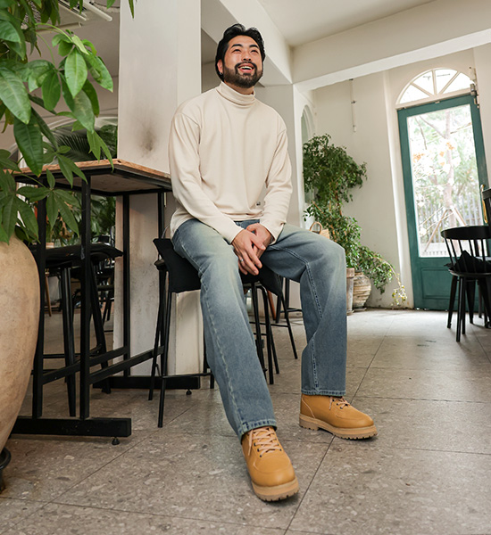 (S-5XL)<BR>데이비츠 セミワイドフィット デニムパンツ <br><font color="#098a09"><B>長さを選択 (基本的な,ロング+8cm)</B></font>