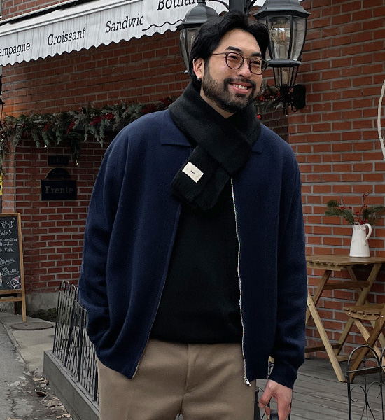 (XL~6XL)<BR>차우칸 ニットカーディガン