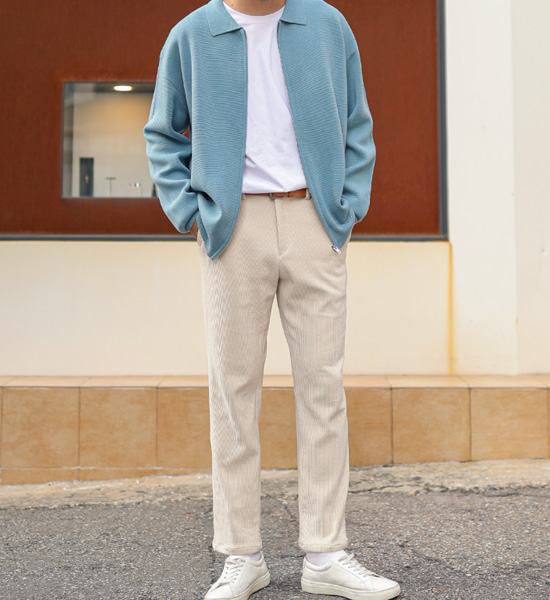 (XL~6XL)<BR>차우칸 ニットカーディガン