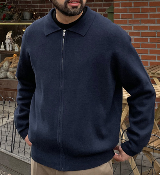 (XL~6XL)<BR>차우칸 ニットカーディガン