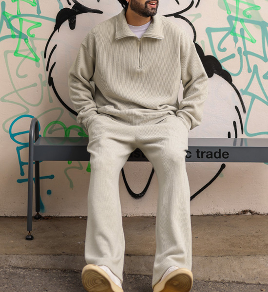 (XL-6XL)<br>우사라크 ハーフジップアップ マンツーマン <br><font color="#098a09"><B>長さを選択 (基本的な,ロング+6cm)</B></font><BR><B><FONT COLOR="#ff4800">[追加割引]</FONT></B>