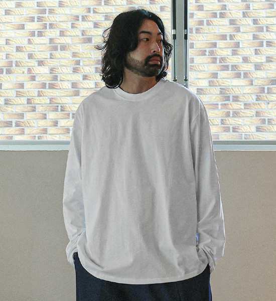 (M-5XL)<br>평화로운 R넥 長袖Tシャツ <br><font color="#098a09"><B>長さを選択 (基本的な,ロング+6cm)</B></font>