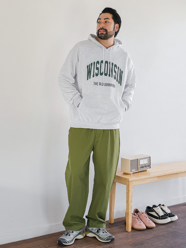 (L-5XL)<BR>루츠피 フードティーシャツ