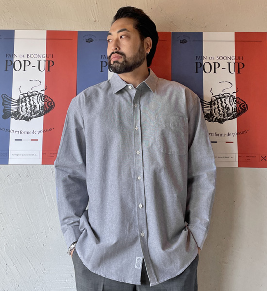 (XL-6XL)<br>타르노프 オックスフォード 柄のないシャツ<BR><B><FONT COLOR="#ff4800">[追加割引]</FONT></B>