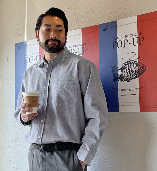 (XL-6XL)<br>타르노프 オックスフォード 柄のないシャツ<BR><B><FONT COLOR="#ff4800">[追加割引]</FONT></B>