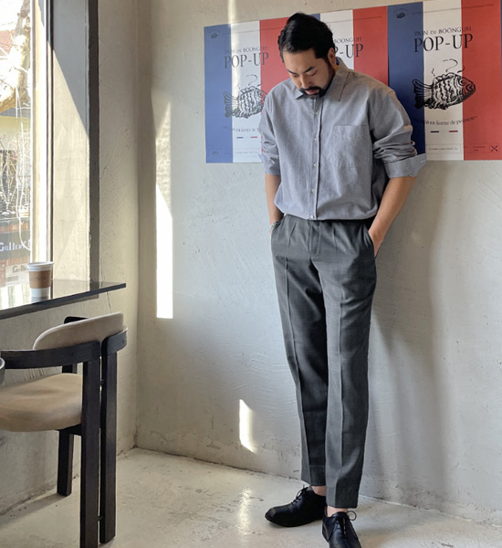 (XL-6XL)<br>타르노프 オックスフォード 柄のないシャツ<BR><B><FONT COLOR="#ff4800">[追加割引]</FONT></B>