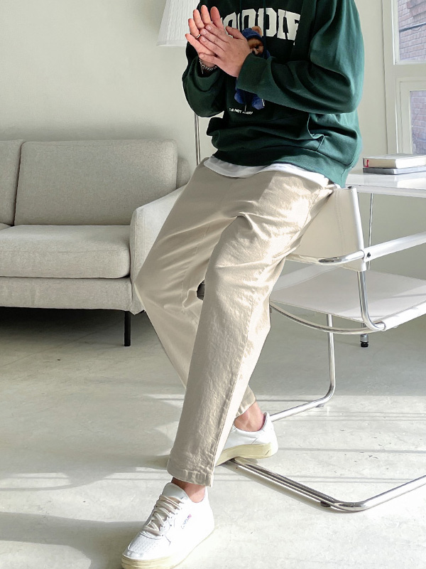 (M-3XL)<BR>피트론 スリムフィット バンディングパンツ