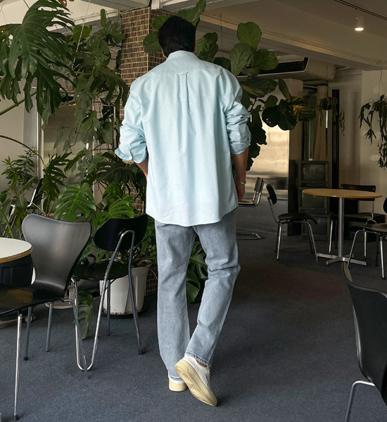 (XL-6XL)<br>타르노프 オックスフォード 柄のないシャツ<BR><B><FONT COLOR="#ff4800">[追加割引]</FONT></B>