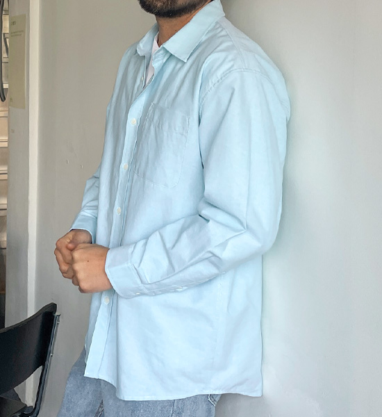 (XL-6XL)<br>타르노프 オックスフォード 柄のないシャツ<BR><B><FONT COLOR="#ff4800">[追加割引]</FONT></B>