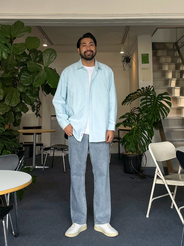 (XL-6XL)<br>타르노프 オックスフォード 柄のないシャツ<BR><B><FONT COLOR="#ff4800">[追加割引]</FONT></B>