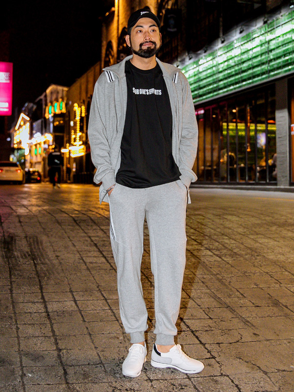 (M-4XL)<BR>반기다 ジップアップ+웃자 2선포인트팬츠