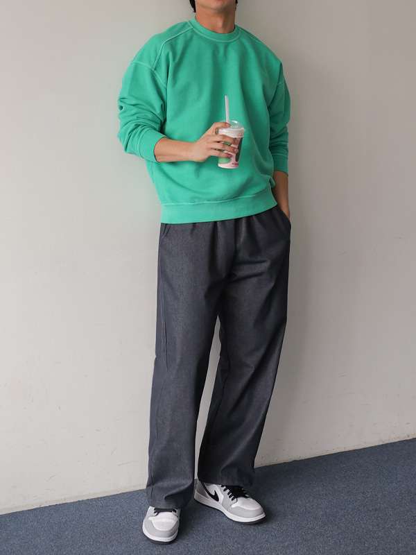 (2XL-5XL)<BR>마빙 テーパーフィット バンディング綿ズボン