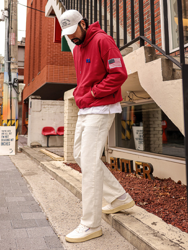 <br><font color="#fd0303">[365SALE]</font><br><font color="#2046a7">★교환/반품불가★</font><BR>쿠시먼 フードティーシャツ