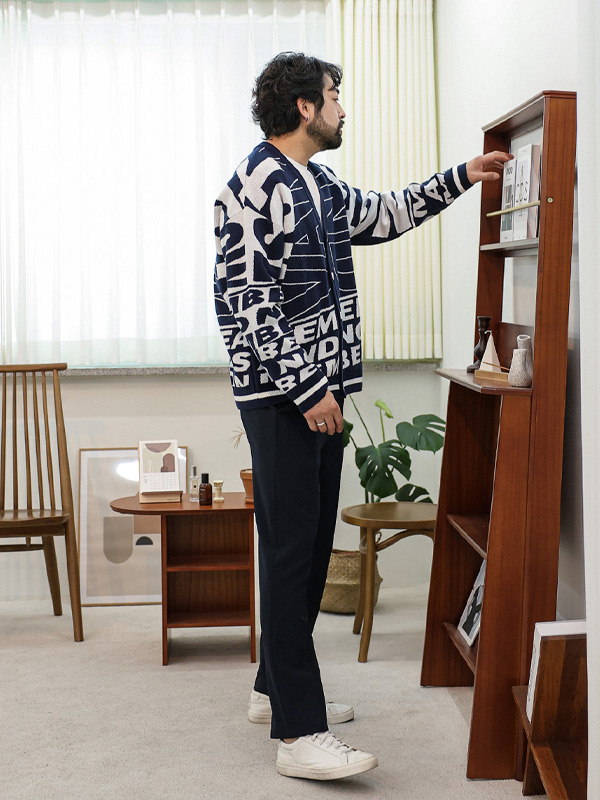 (XL-6XL)<BR>가스켓 カーディガン