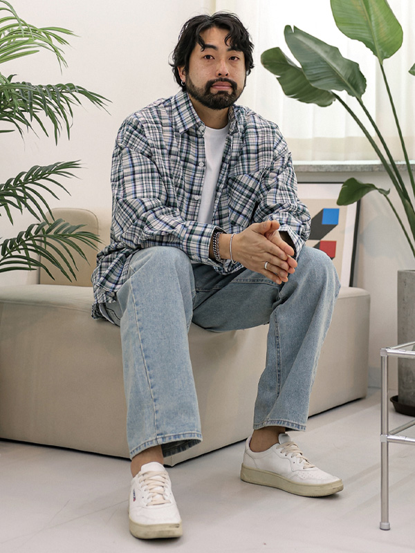 (XL-6XL)<BR>플린저 チェック柄のシャツ