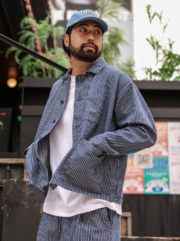 (L-5XL)<BR>골리츠 デニムジャケット+니아타 セミワイドフィット デニムバンディングパンツ <br><font color="#098a09"><B>長さを選択 (基本的な,ロング+10cm)</B></font>