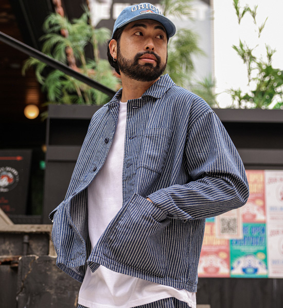 (L-5XL)<BR>골리츠 デニムジャケット+니아타 セミワイドフィット デニムバンディングパンツ <br><font color="#098a09"><B>長さを選択 (基本的な,ロング+10cm)</B></font>