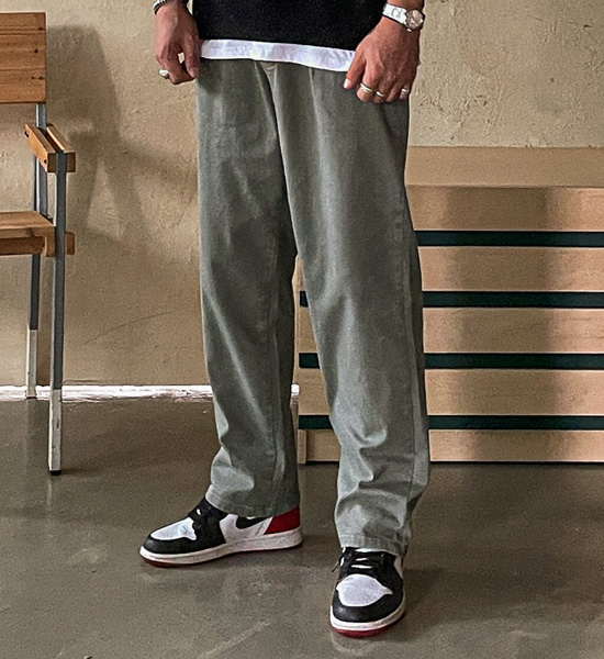 (M-5XL)<BR>하칼 スリムフィット バックバンディング 綿パンツ<br><font color="#224f20"><B>*長さを選択 (基本的な,ロング+10cm)</B></font>