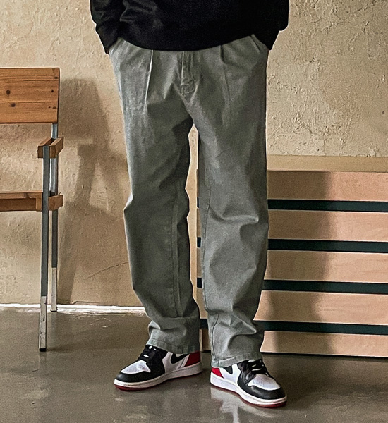 (M-5XL)<BR>하칼 スリムフィット バックバンディング 綿パンツ<br><font color="#224f20"><B>*長さを選択 (基本的な,ロング+10cm)</B></font>