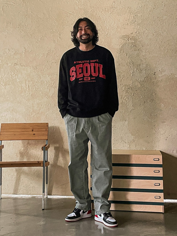 (M-5XL)<BR>하칼 スリムフィット バックバンディング 綿パンツ 70<br><font color="#224f20"><B>*長さを選択 (基本的な,ロング+10cm)</B></font>