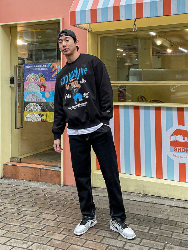 (L-5XL)<BR>크레파스곰 マンツーマン