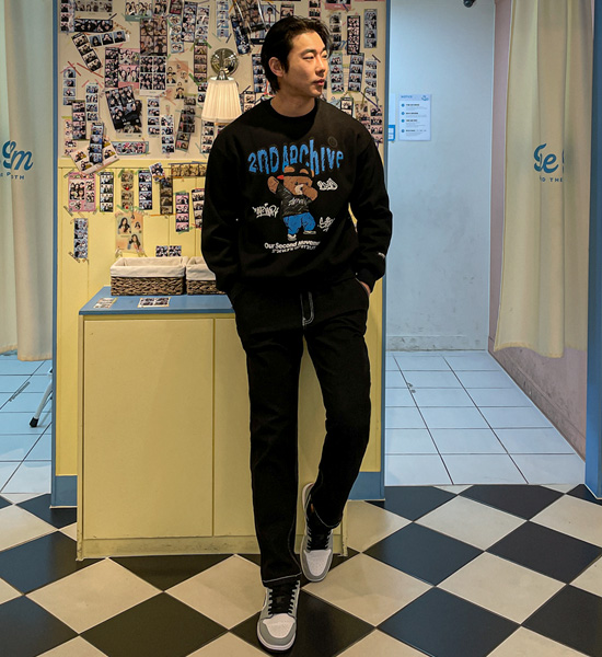 (L-5XL)<BR>크레파스곰 マンツーマン