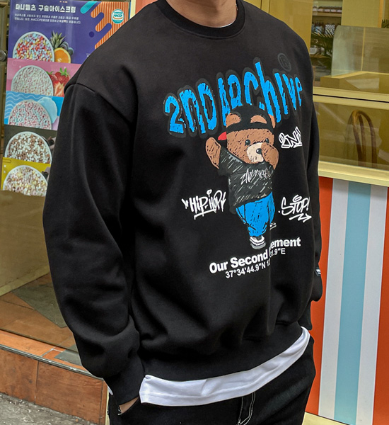 (L-5XL)<BR>크레파스곰 マンツーマン