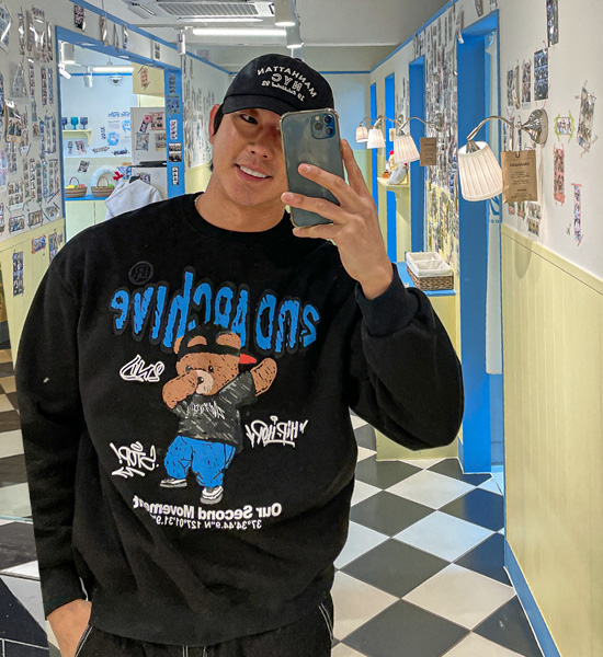 (L-5XL)<BR>크레파스곰 マンツーマン