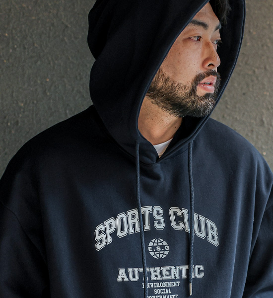 (M-5XL)<BR>스포츠클럽 フードティーシャツ