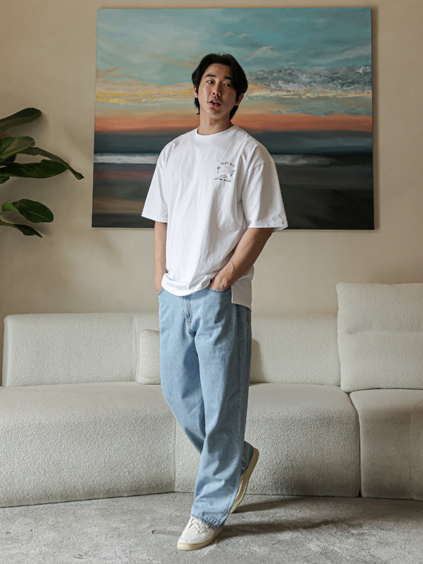 (L-5XL)<br>서퍼보이 半そでティー