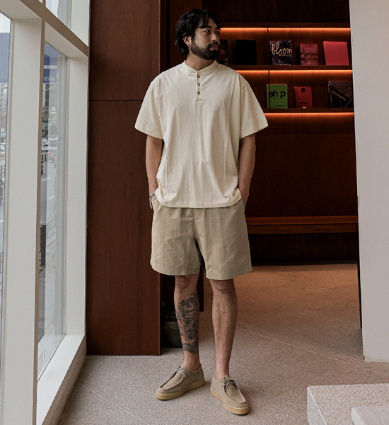 (M-6XL)<br>마르타 バンディング半ズボン<br><font color="#fb5ec9"><B>[1+1]</B></font>