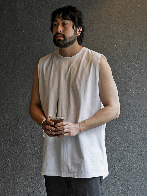 (L-5XL)<BR>카이노 レイヤード 袖なし<BR><font color="#224f20"><b>*長さを選択 (基本的な,+4CM,+8CM)</b></font>