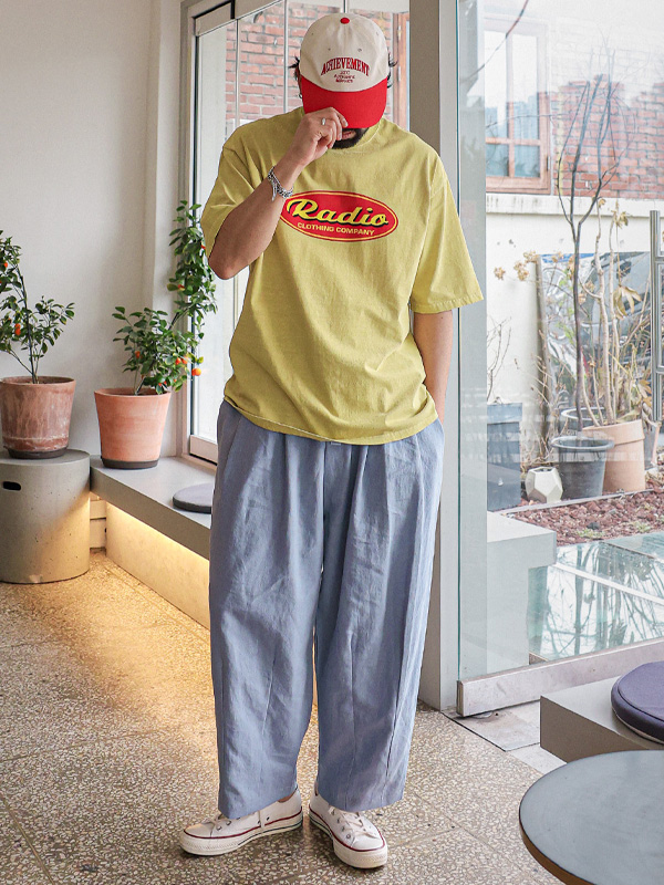 (L-5XL)<BR>소로카 顔料 半そでティー