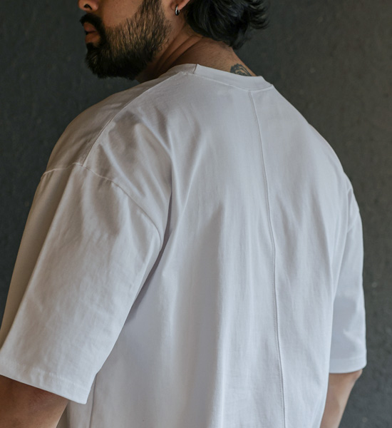 (L-5XL)<BR>키넌 レイヤード 半そでティー<BR><font color="#224f20"><b>*長さを選択 (基本的な,+4CM,+8CM)</b></font>