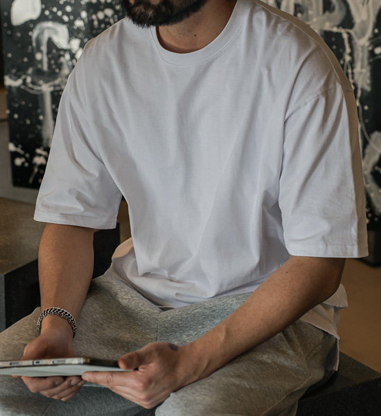 (L-5XL)<BR>키넌 レイヤード 半そでティー<BR><font color="#224f20"><b>*長さを選択 (基本的な,+4CM,+8CM)</b></font>