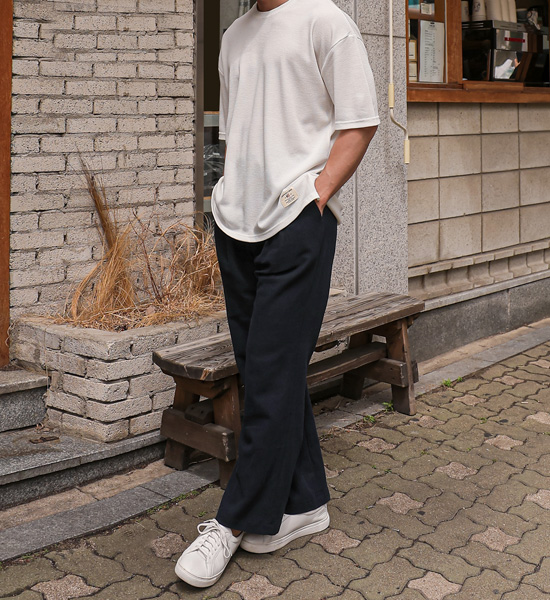 (L-5XL)<BR>다날리 ワッフル 半そでティー<br><font color="#fb5ec9"><B>[1+1]</B></font>